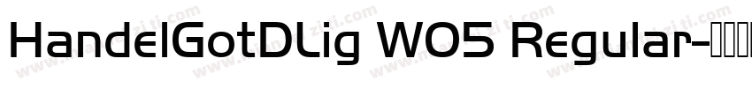 HandelGotDLig W05 Regular字体转换